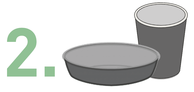 regood Mehrweg-Bowl und Becher gereinigt