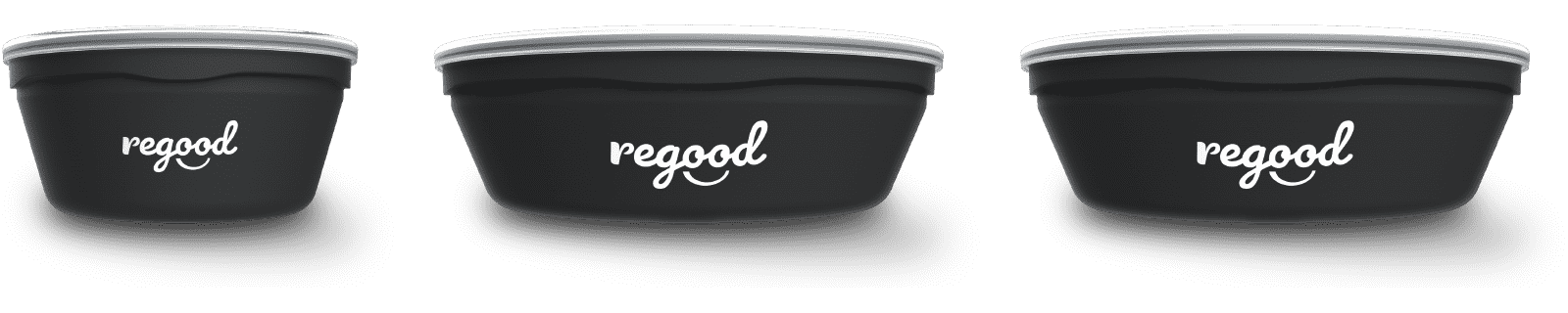 regood Mehrweg-Bowls in den Größen 600 ml (klein), 1.200 ml (groß) und 1.000 ml (geteilt)